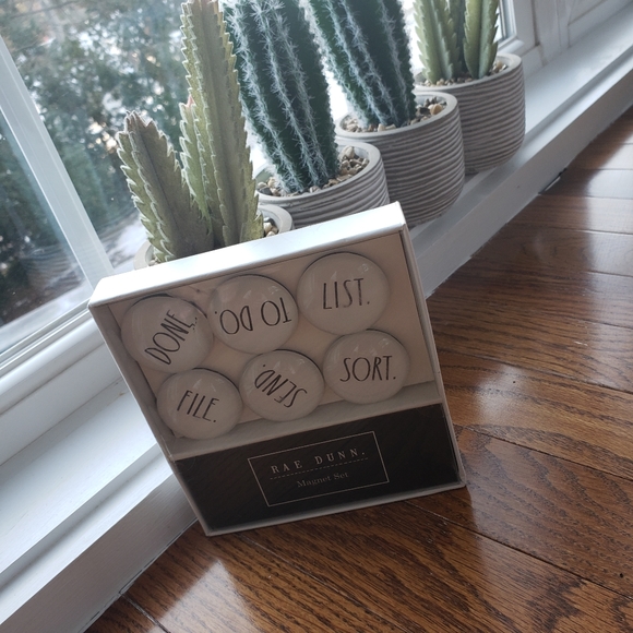 Rae Dunn Magnet Set 6 Glass-Dome Magnets - Picture 5 of 6